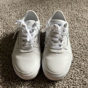 White Vans tennis shoes size 7.5
